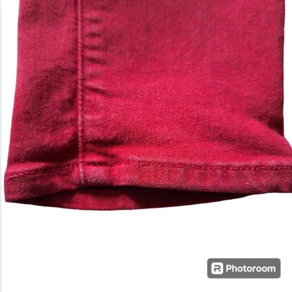 Paige Verdugo Ankle Skinny Jeans in Viking Red Size 29 - Picture 6 of 11